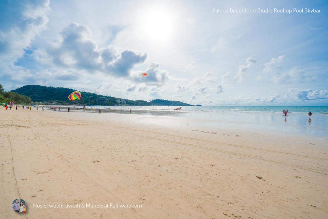 ✪✪✪✪✪ Patong Beachfront Studio Rooftop Pool Skybar 아파트 외부 사진