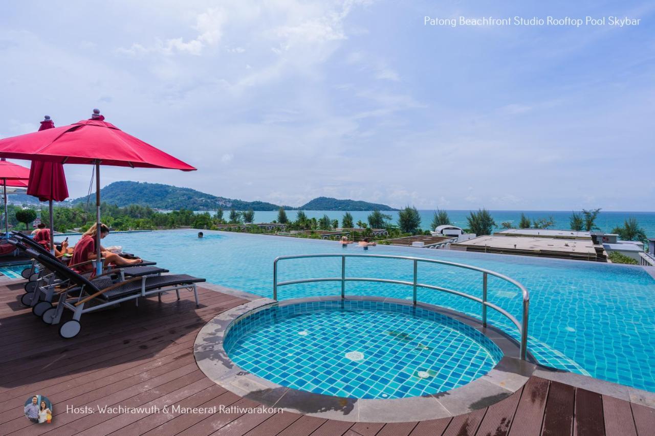 ✪✪✪✪✪ Patong Beachfront Studio Rooftop Pool Skybar 아파트 외부 사진