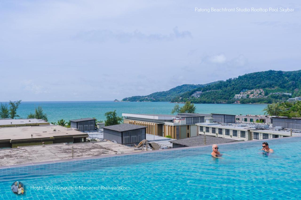 ✪✪✪✪✪ Patong Beachfront Studio Rooftop Pool Skybar 아파트 외부 사진