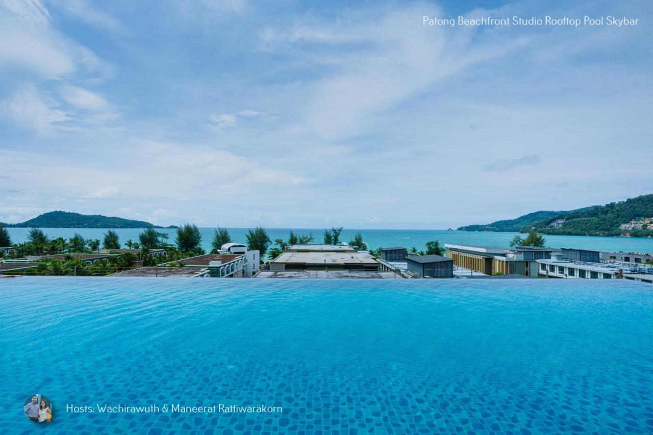 ✪✪✪✪✪ Patong Beachfront Studio Rooftop Pool Skybar 아파트 외부 사진