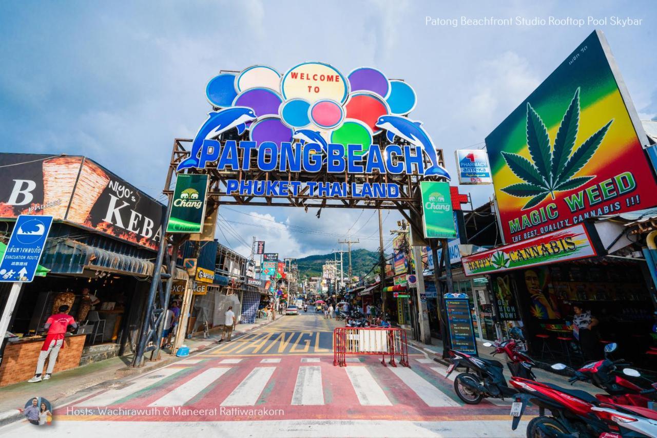 ✪✪✪✪✪ Patong Beachfront Studio Rooftop Pool Skybar 아파트 외부 사진