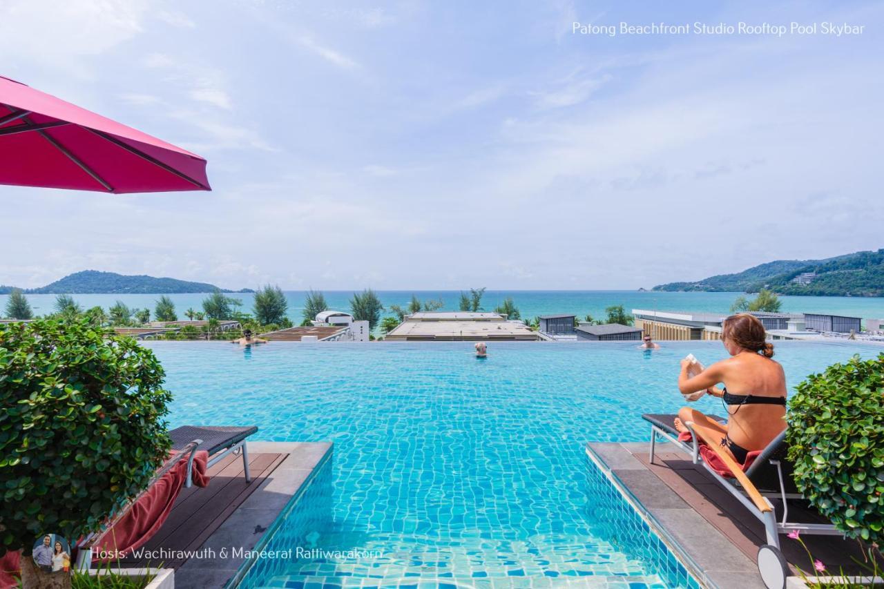 ✪✪✪✪✪ Patong Beachfront Studio Rooftop Pool Skybar 아파트 외부 사진