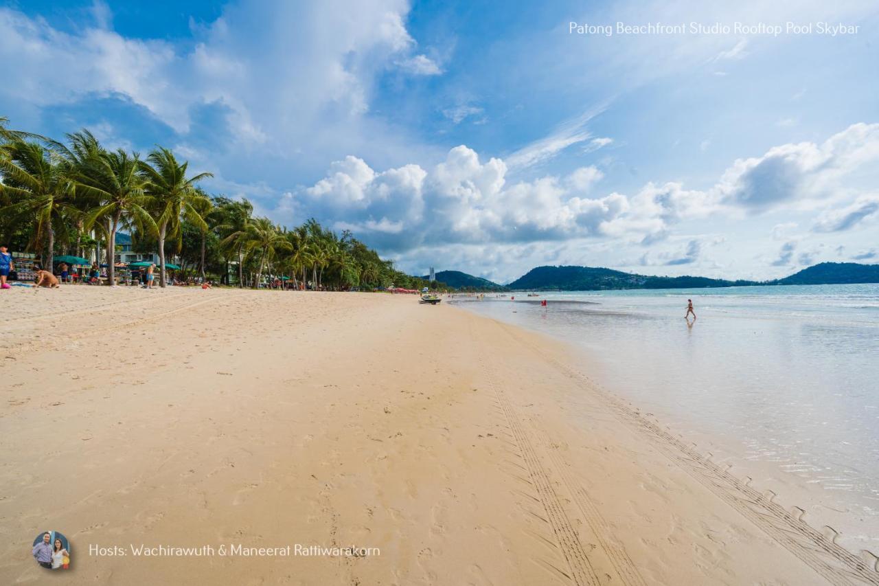 ✪✪✪✪✪ Patong Beachfront Studio Rooftop Pool Skybar 아파트 외부 사진