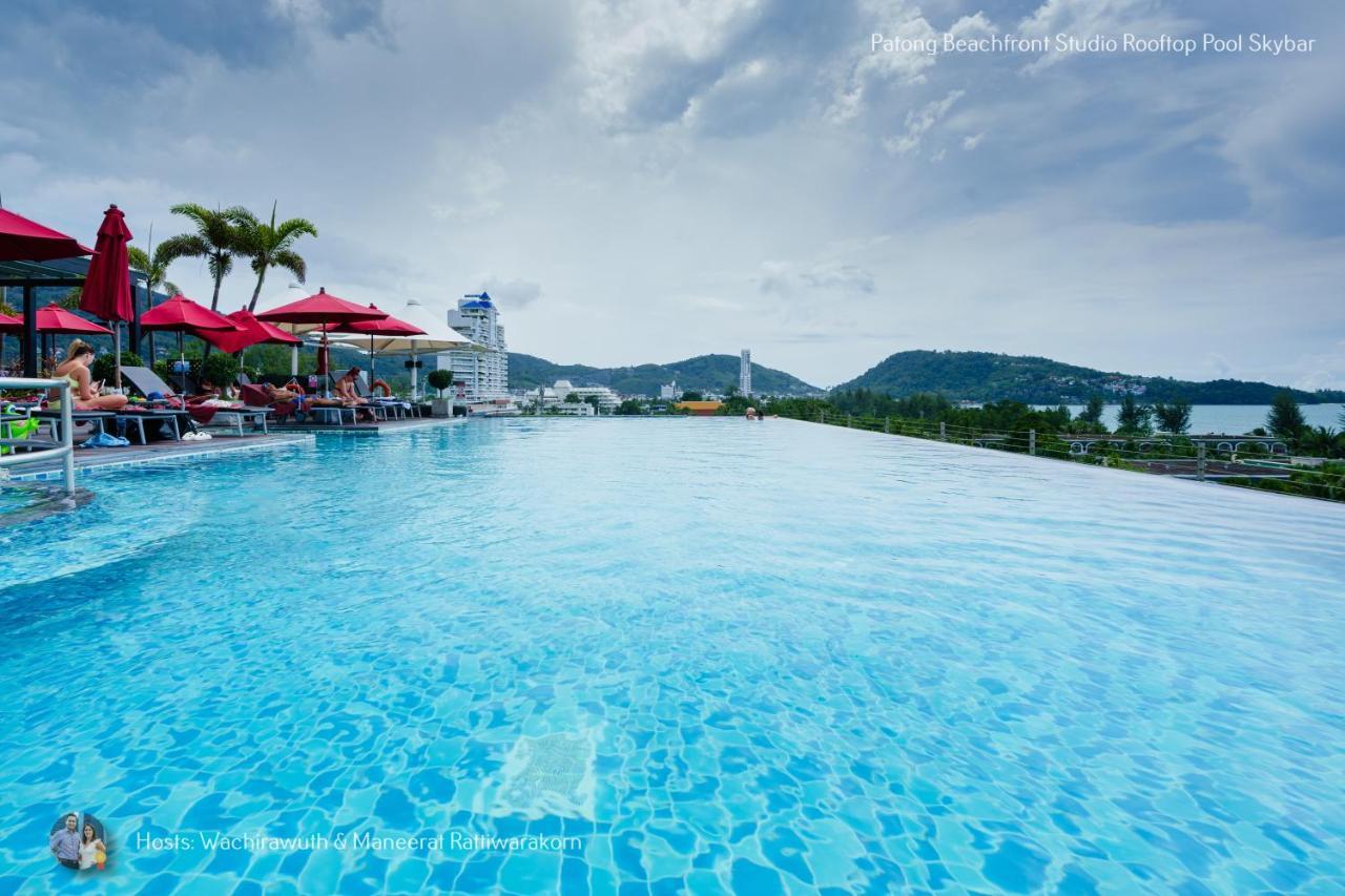 ✪✪✪✪✪ Patong Beachfront Studio Rooftop Pool Skybar 아파트 외부 사진